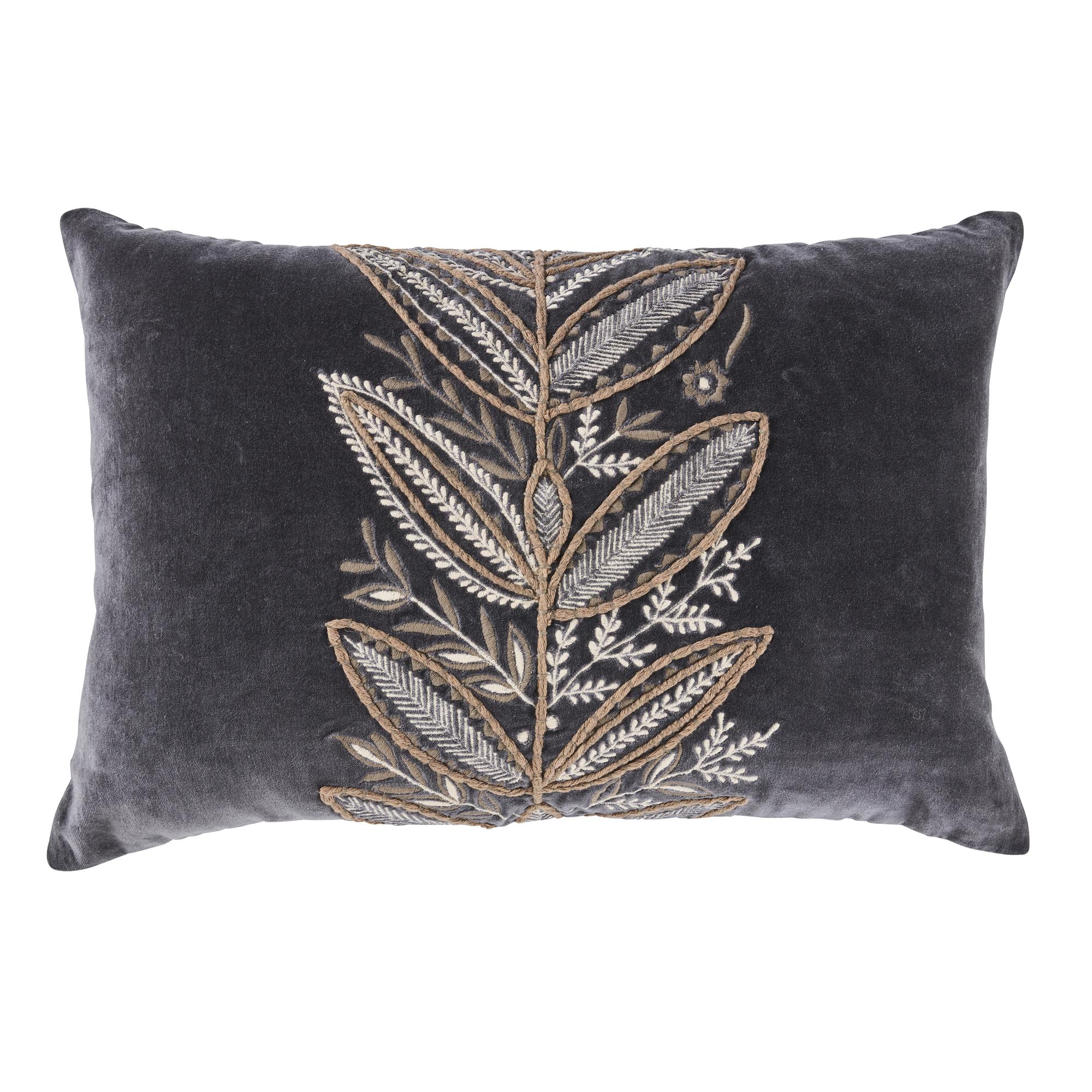 Decorative embroidered cushion detail